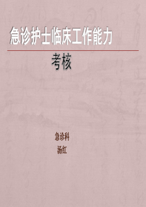 护士临床工作能力考核