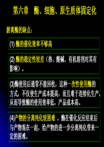 第六章酶与细胞固定化