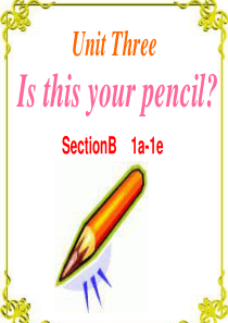 人教版初一UNIT-3-Is-this-your-pencil-Section-B-1a-1e(共2