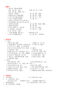 鸿门宴知识点总结[1]