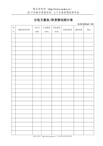 106分包方服务供货情况统计表