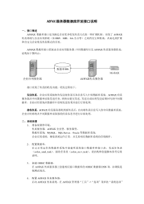 AOFAX服务器数据库开发接口说明