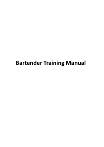 BartenderTrainingManual英文版的吧台员工服务手册