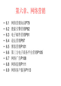 网络营销---2017年助理电子商务师PPT