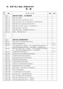 建筑节能工程施工质量验收资料