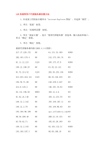 LAN局域网用户代理服务器设置方法