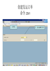 SAP系统发运流程(机器订单MachineOrder)