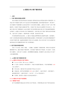 xx通信公司大客户服务体系