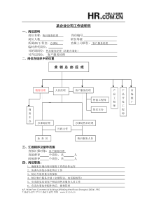 【职位描述】工作说明书-售后服务经理