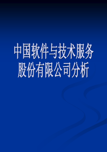 中国软件与技术服务股份有限公司分析