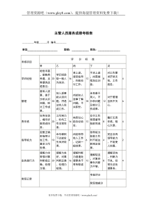 主管人员服务成绩考核表（DOC2页）