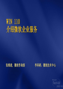 介绍微软企业服务-WIN110