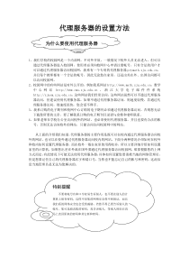 代理服务器的设置方法