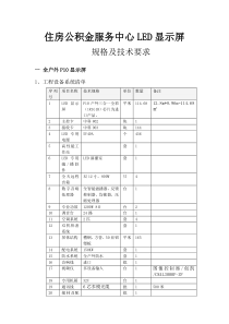 住房公积金服务中心LED显示屏