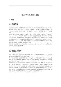 SAP系统技术基础