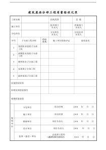 某建筑公司建筑屋面分部工程质量验收记录