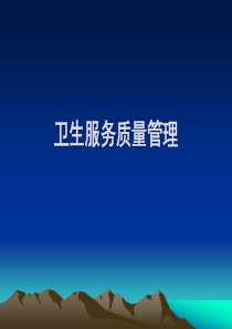 卫生服务质量管理（PPT38页）