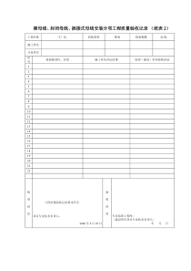 裸母线、封闭母线、插接式母线安装分项工程质量验收记录