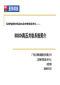 电控知识应知应会系列培训_博世共轨系统_服务站用_080430