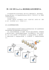 第23章利用SharePoint服务搭建企业信息管理平台