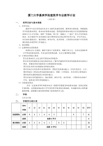 05建筑学专业090721-厦门大学嘉庚学院土木工程专业