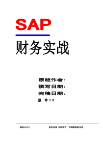 SAP财务实战