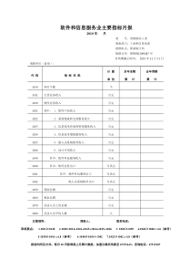 软件和信息服务业主要指标月报