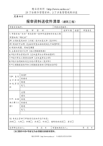 07施工图文件审查送审资料清单-建筑