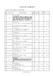 07春森二期商业楼土建清单