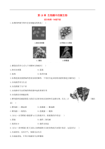 【全程复习方略】中考生物-第18章-生物圈中的微生物精练精析(含中考题示例)-北师大版