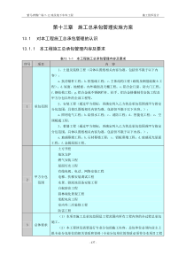 13章施工总承包管理实施方案