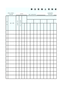 15、静压混凝土预制桩、钢桩施工记录表