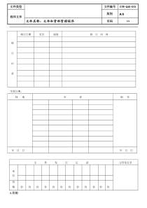 文件和资料管理程序doc