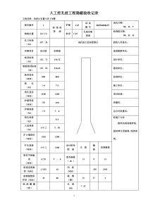 17楼人工挖孔桩工程隐蔽验收记录