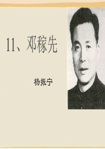 11《邓稼先》