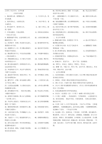 小学语文教师考试必背古诗句-名言名句--文学名著