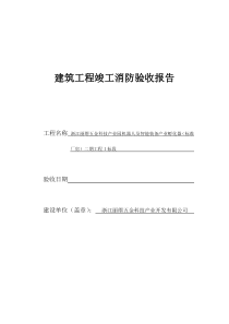 建筑工程竣工消防验收报告