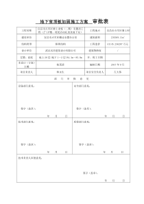 施工方案内审表