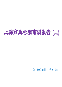 2019上海商业考察市调报告