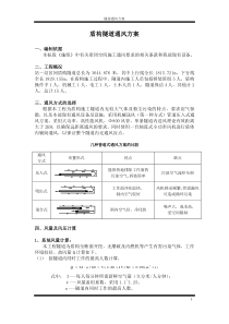 隧道通风方案