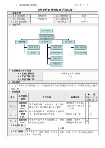 6销售经理岗位说明书