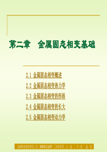 2材料科学与工程专业《金属热处理原理及工艺》课件-第二章 金属固态