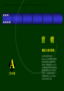 [资料][管理][4][麦肯锡][营销][概述与基本框架][工作