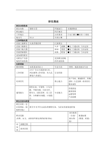 销售主管岗位说明书