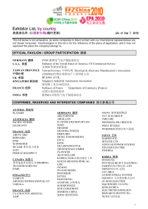 参展商名单[以国家分类]-exhibitorlist,