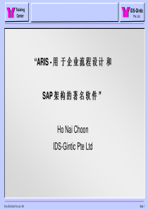 sap项目的企业建模工具aris详细资料