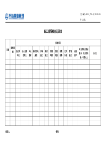 4、施工现场检查记录表