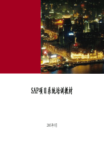 SAP项目管理培训教材