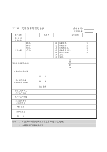 企业管理表格  营销管理I纵表格