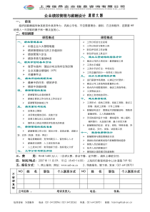 企业绩效管理与薪酬设计